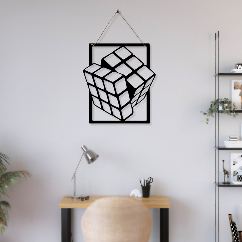Rubik's Twist Iron Wall Accent