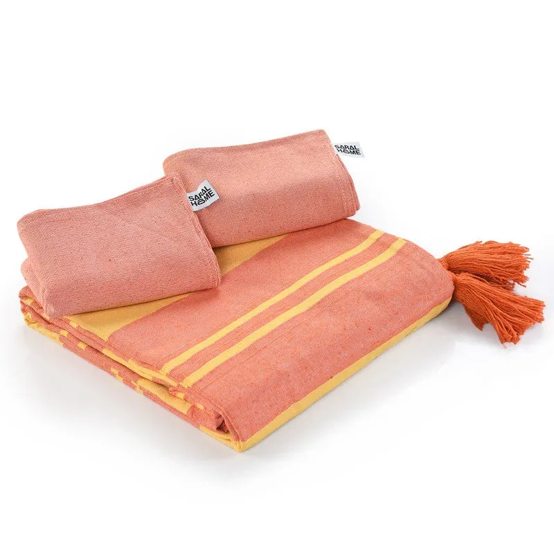Parallel Peace Cotton Bedsheet (Peach) - 220 TC media 5
