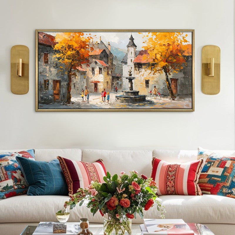 Autumn Rest Canvas Wall Painting With Frame