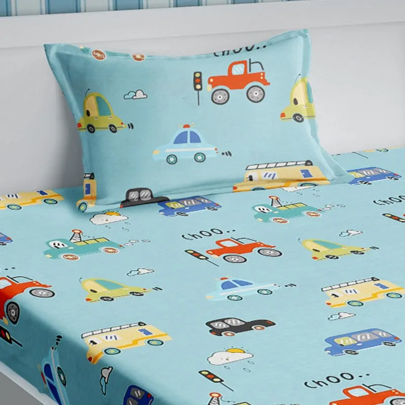 Aqua Flora Cotton Bedsheet - 210 TC media 6