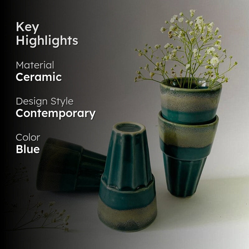 Hebe Ceramic Khullad Teal - 150 ML media 2