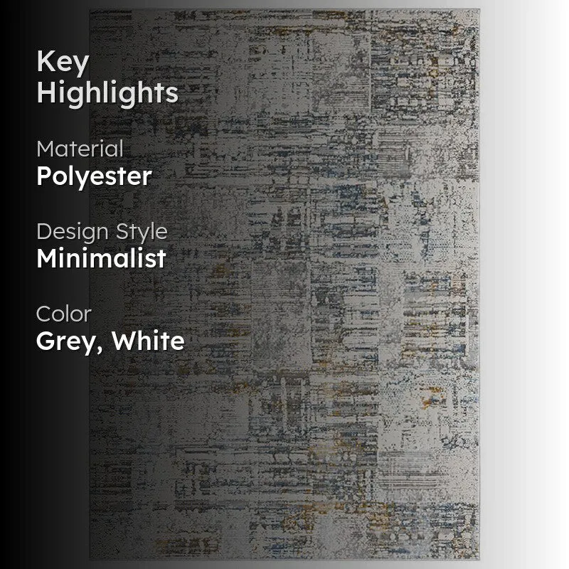 Ioda Abstract Carpet - Grey & Blue media 2