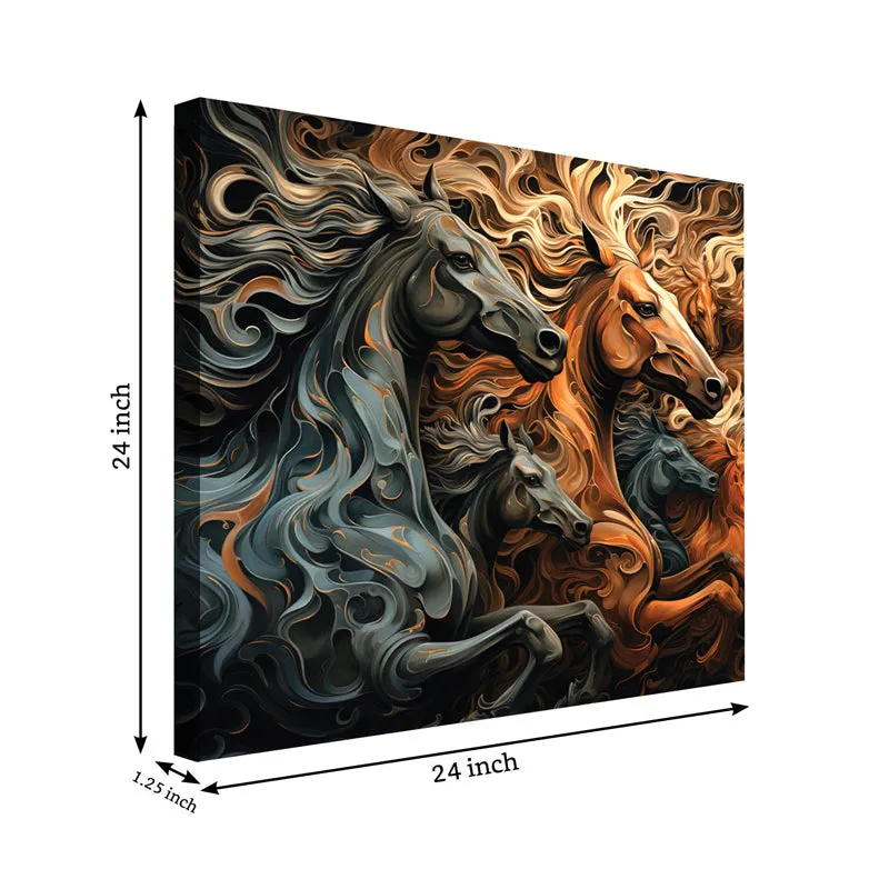 Ethereal Stallion Canvas Wall Painting media 5