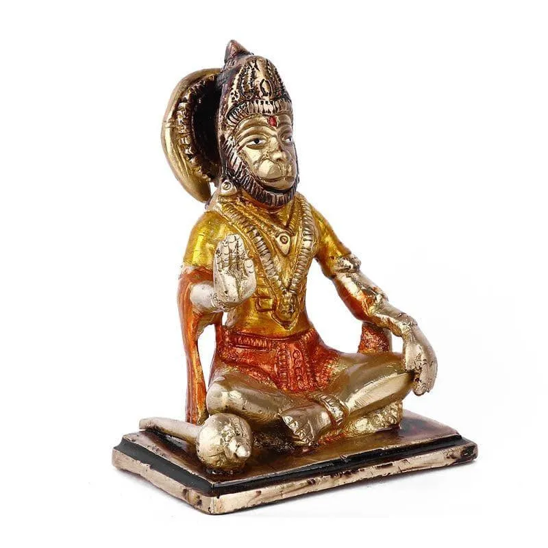 Blessed Hanuman Brass Idol media 4