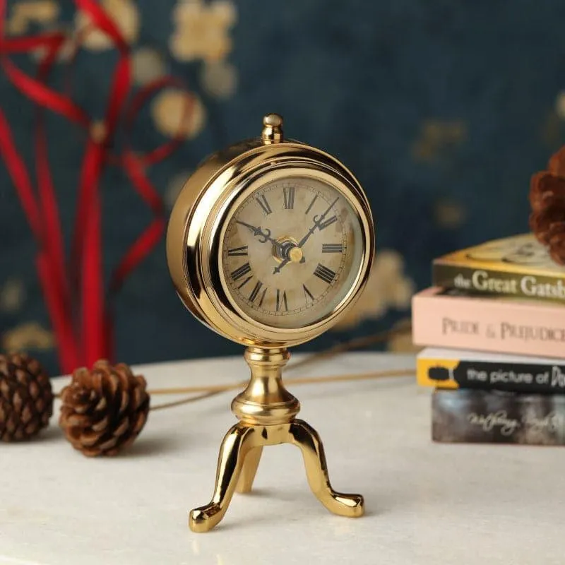 Bastien Table Clock - Gold media 1