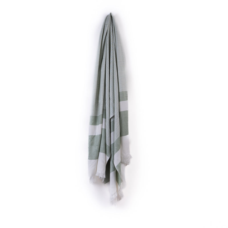 Prittle Pat Bamboo Cotton Bath Towel - Sea Green media 4