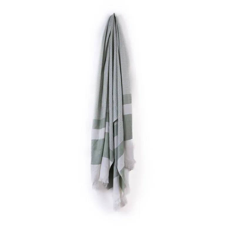 Prittle Pat Bamboo Cotton Bath Towel - Sea Green media 4
