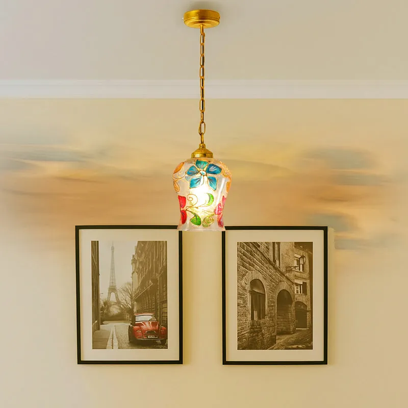 Mosaic Garden Glass Ceiling Lamp media 2