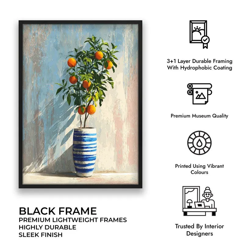 Sunshadow Zest Canvas Wall Painting - Black Frame media 9