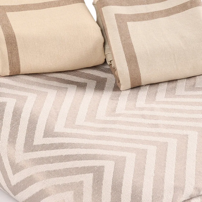 Saral Home Firki Cotton Bedsheet (Beige) - 224 TC media 5