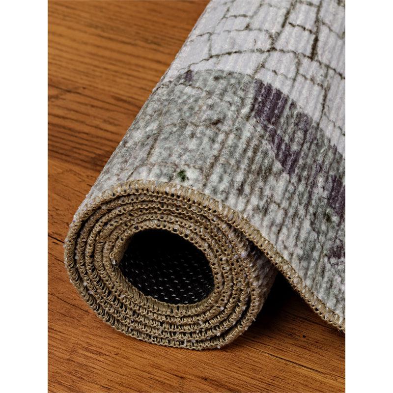 Katya Geometric Carpet - Orange & Grey media 4
