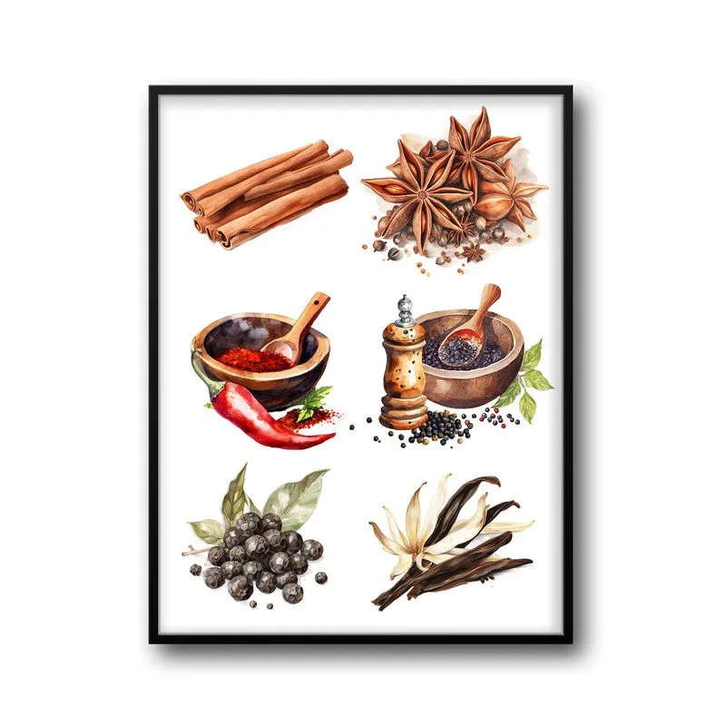 Whispers Of Spice Framed Canvas Wall Painting media 6