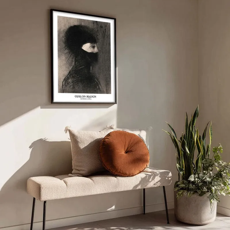 Armor Odilon Redon Archival Canvas Wall Painting - Black Frame media 4