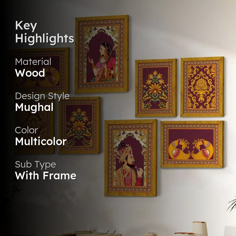 Mumtaz Shahjahan Wall Art - Set Of Eight media 2