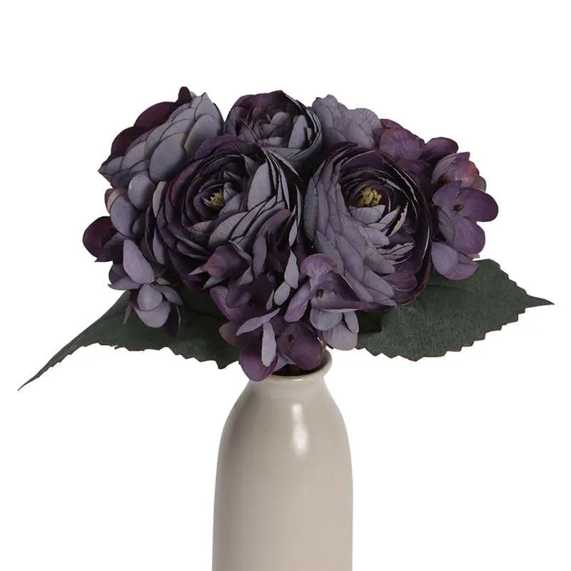 Faux Peonia Floral Bunch - Purple media 4