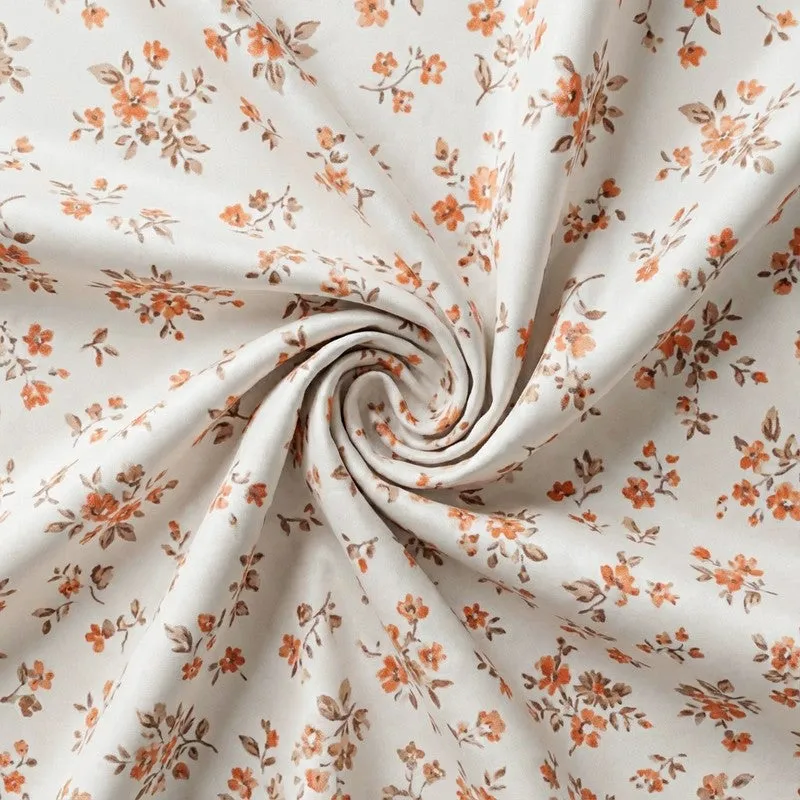 Enchanted Charms Cotton Bedsheet (Brown) - 180 TC media 5