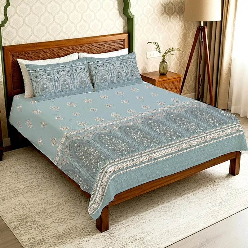 Urban Space Royal Simplicity Cotton Bedsheet - 300 TC media 1