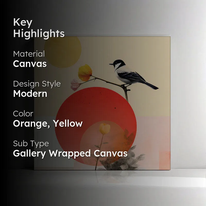 Sparrow Dawn Canvas Wall Art media 2