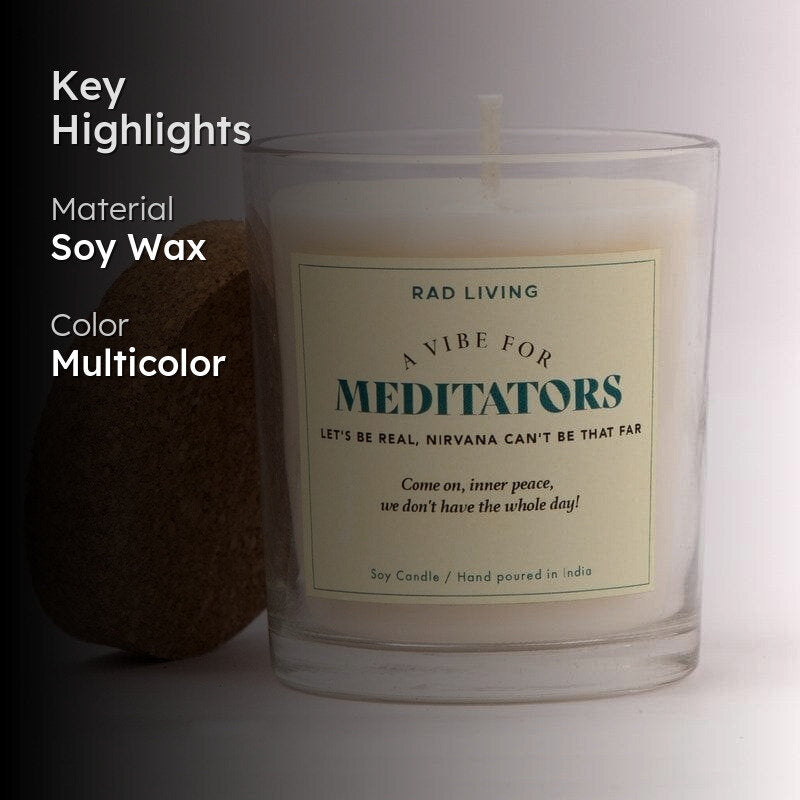 Meditators - Nag Champa Scented Candle media 2