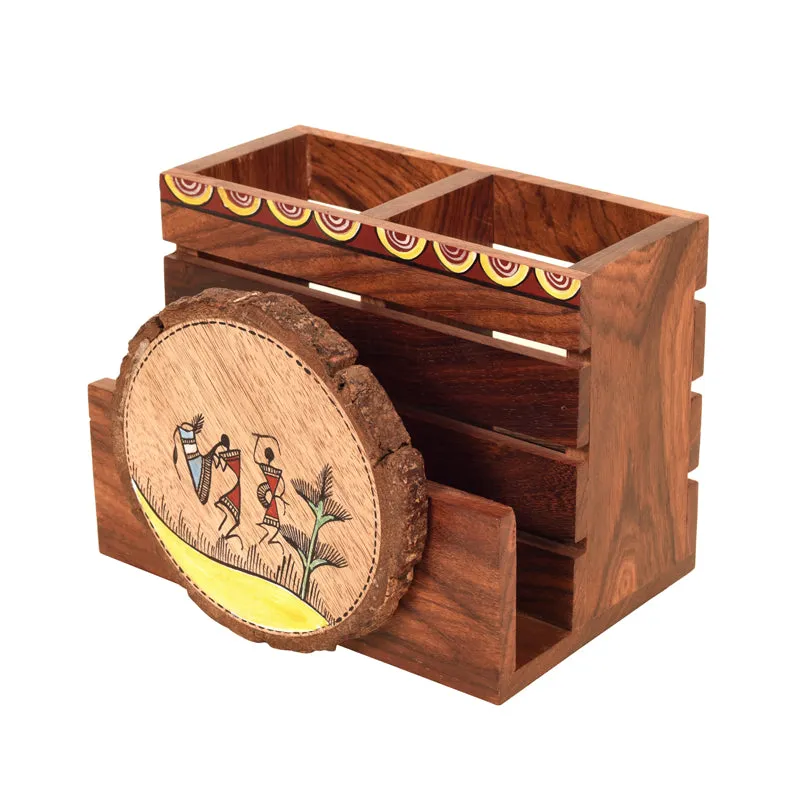 Warli Wale Cutlery Holder media 4