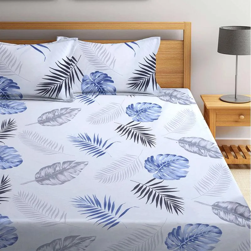 Shelly Floral Bedsheet - 150 GSM media 1