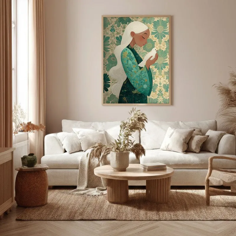 Meadowelle Canvas Wall Painting - Brown Frame media 5