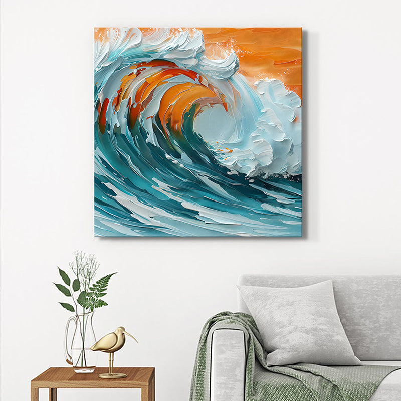 Ocean Waves Wall Painting