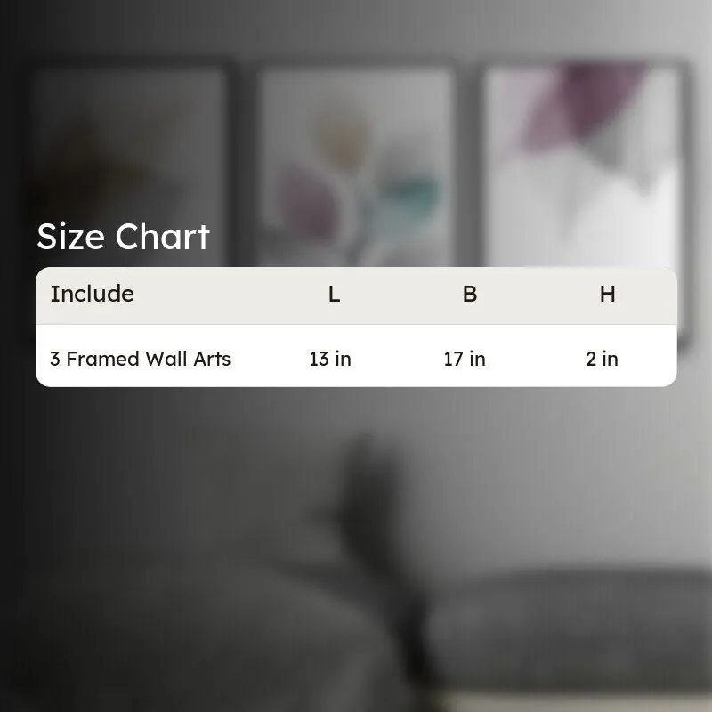 Glory Leaf Wall Painting - Set Of Three media 5