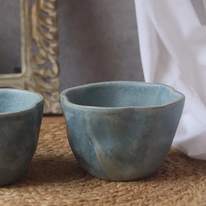 Oneira Ceramic Snack Bowl (Blue) - 300 mL media 3