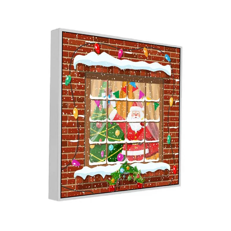 Santa Festive Arrival Wall Painting media 5