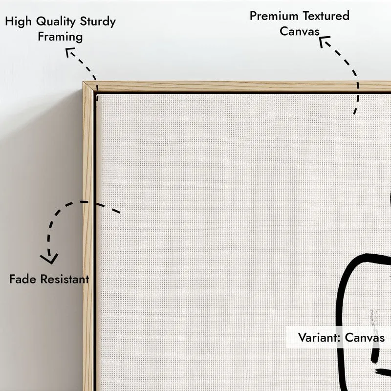 Unfolded Ease Canvas Wall Painting With Brown Frame media 7