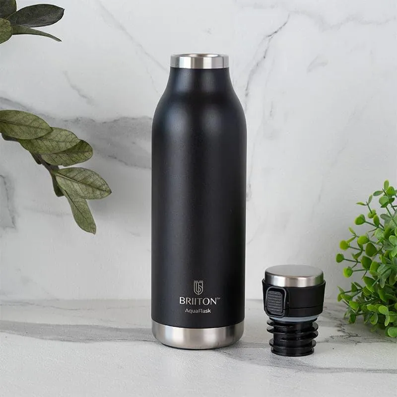 Pristine Sip Hot & Cold Thermos Water Bottle (Black & White, 750 mL Each) - Set Of Two media 3