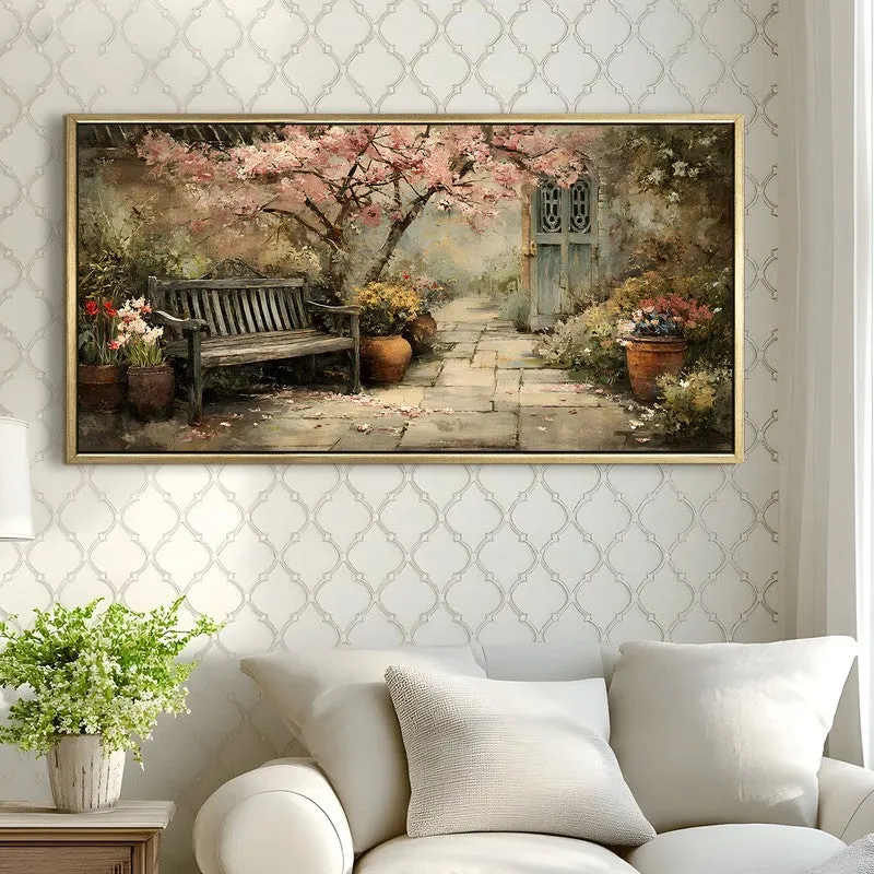 Vintage Europe Bloom Tree Loveseat Wall Art media 3