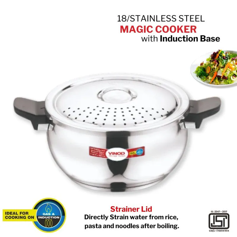 Vinod Claryon Pressure Cooker Stainless Steel - 3500 mL media 4