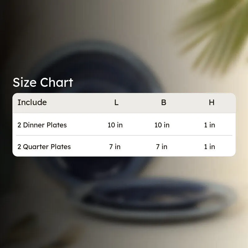 Seravelle Dinner Plates (Blue) - Set of Four media 6