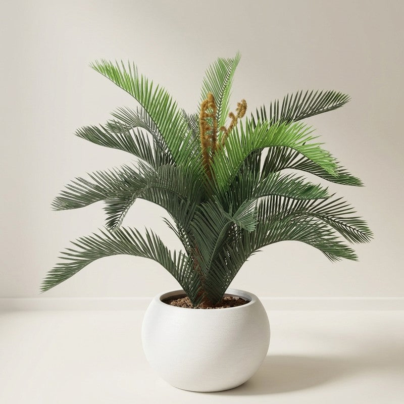 LeafCraft Artificial Plant With Black Plastic Pot - 2.5 ft