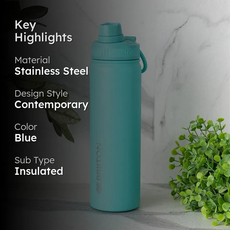 Quench Chic Hot & Cold Thermos Water Bottle (Sky Blue) - 750 mL media 2