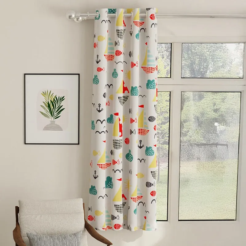 Urban Space Beach Day Blackout Curtain - Multicolor media 2