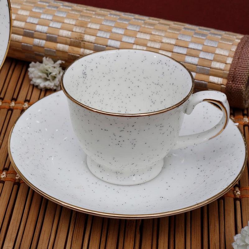 Wedla Bone China Tea Cup & Saucer Set (125 ML) -  Twelve Piece Set image 3