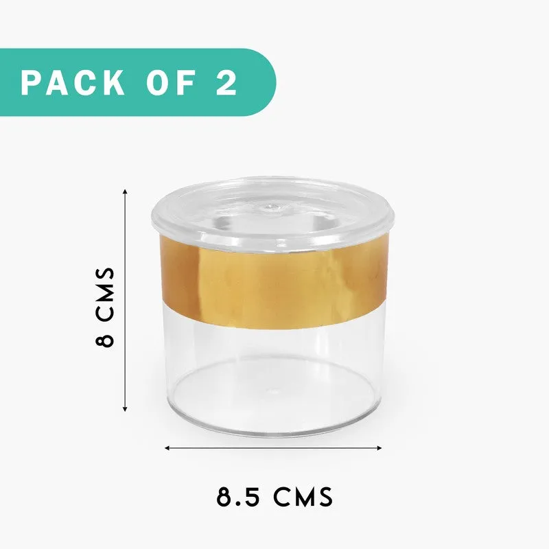 CrystalHive Container (500 mL Each,Gold) - Set Of Two media 6
