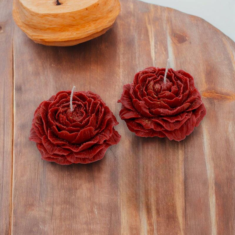 Bloom Flame Rose Scented Candle - Set Of Two media 3