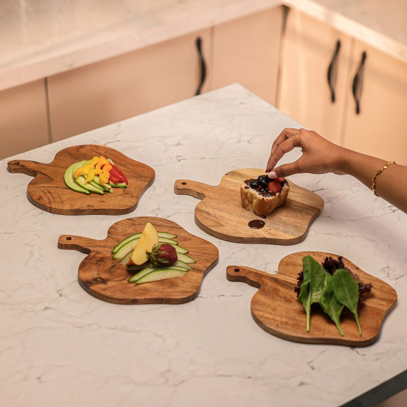 Heritage Wood Platter - Set of Four