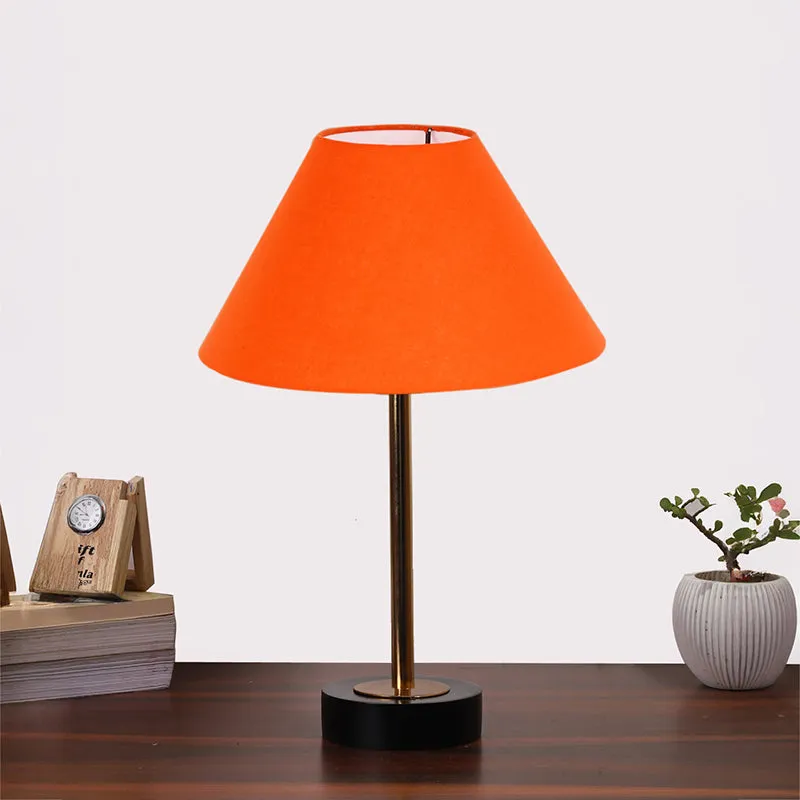 Cotin II Rodin Wooden Table Lamp - Orange,Gold,Black media 3