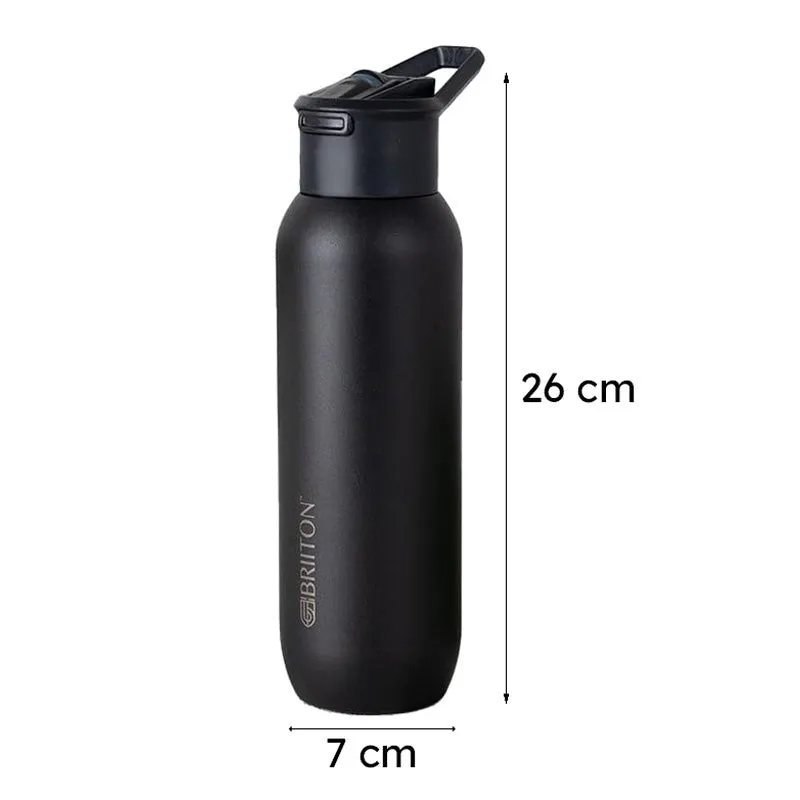 Drinko Fantasia Hot & Cold Thermos Water Bottle (Black) - 630 mL media 11