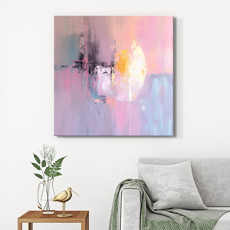 Soft-hued Abstract Wall Painting
