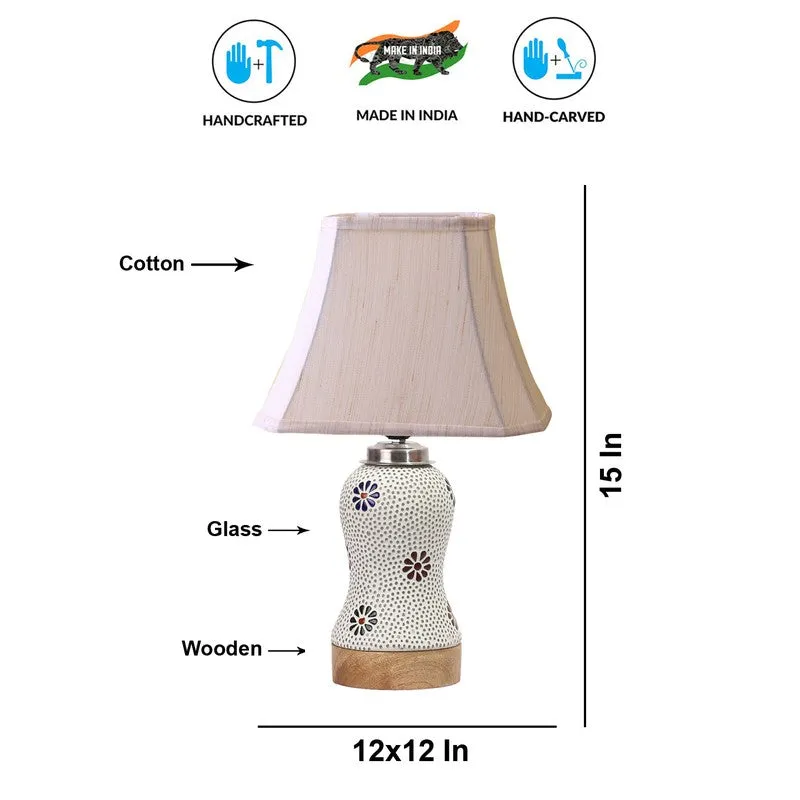 Espera Square Wooden Table Lamp - Multicolor media 9