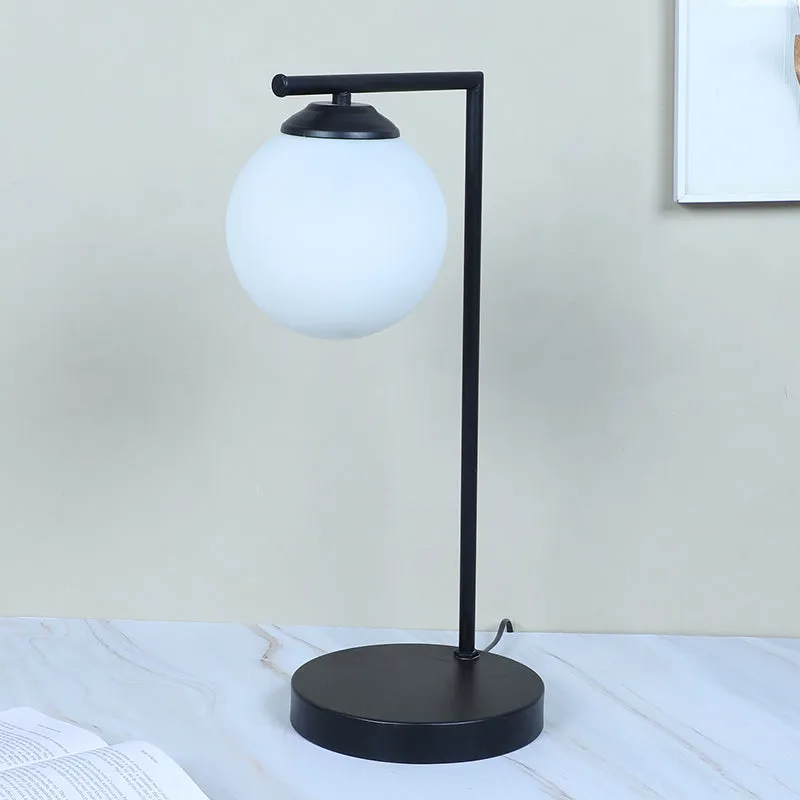 Petit Rayon Solid Iron Moon LED Table Lamp - White,Black media 3