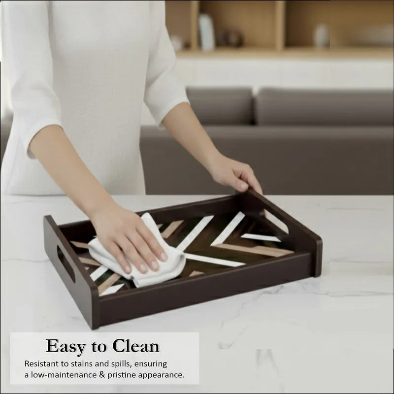 Timber Treasure Serving Tray with 4 Coasters - Five Piece Set media 5