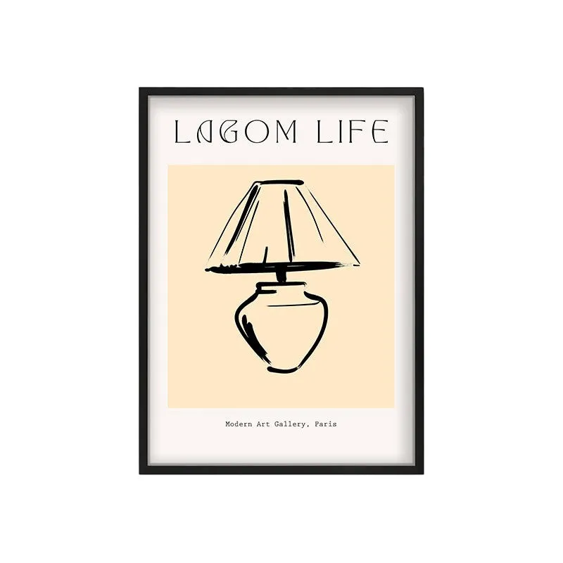 Restful Glow Canvas Wall Painting With Black Frame media 3