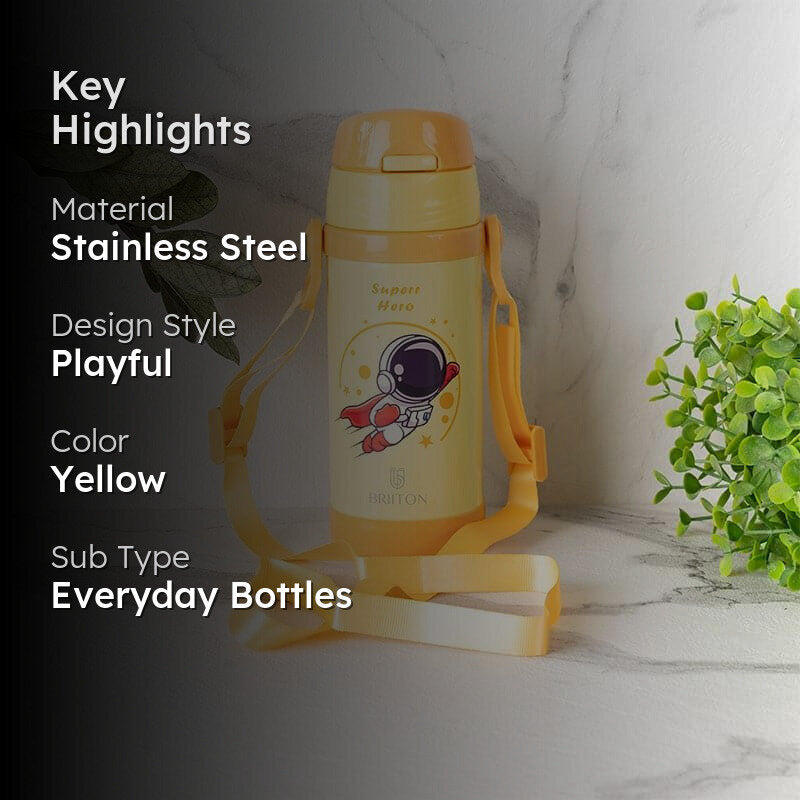 Funtura Hugo Water Bottle (Yellow) - 350 mL media 2